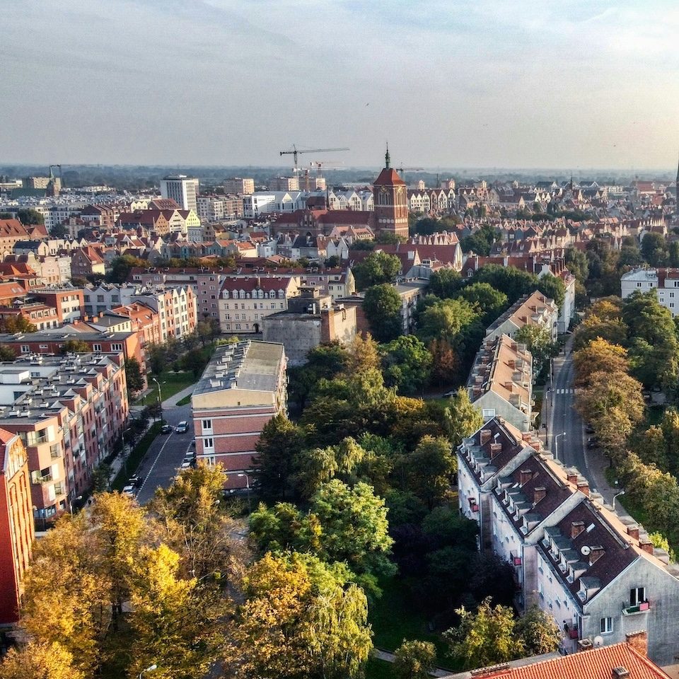 photo of a city in poland